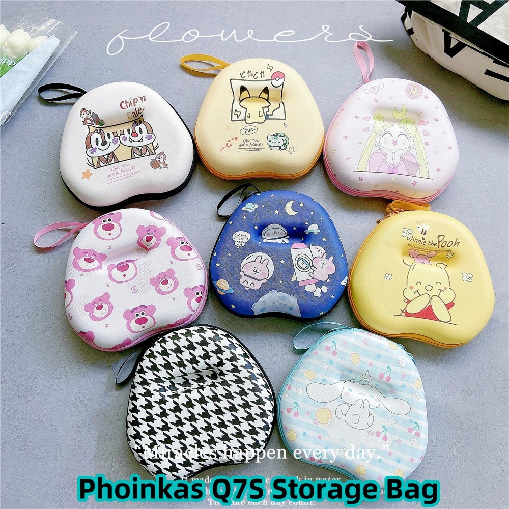 อนาคตดาวสําหรับ Phoinkas Q7S เคสหูฟังการ์ตูนตลก Earpads กระเป๋าเก็บชุดหูฟังปลอกกล่อง