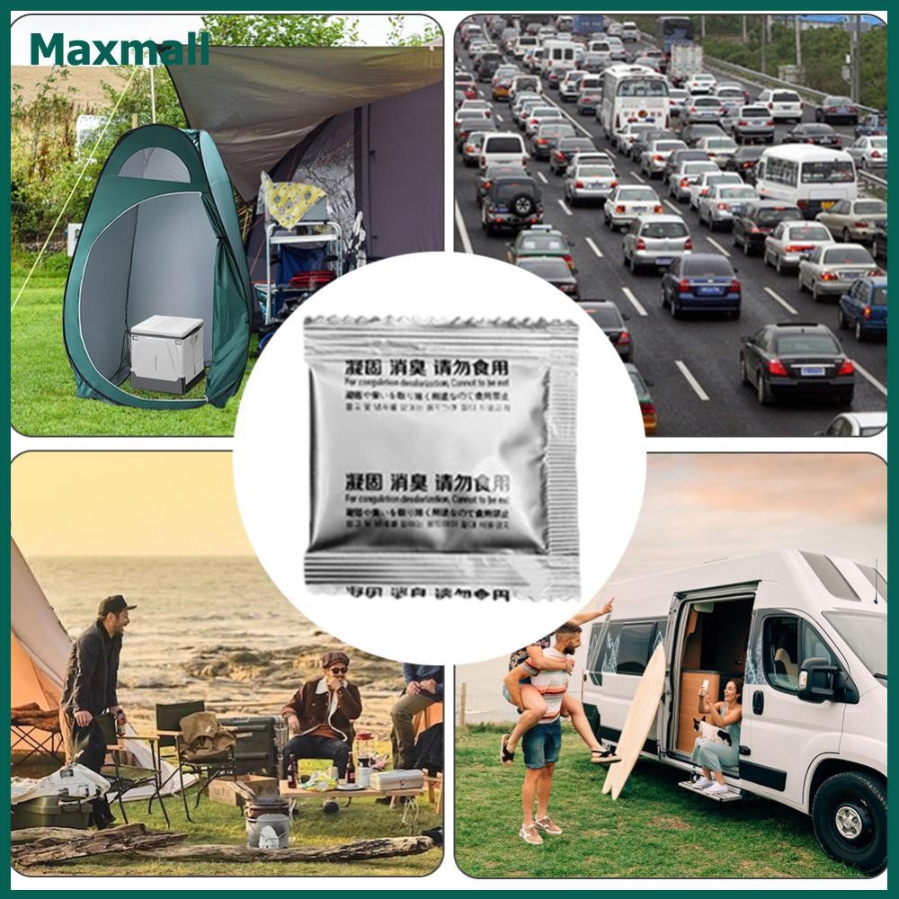 Maxmall 48 ชิ้น Poo Gel Rapid Poo ปัสสาวะผง Camping เจลห้องน้ําสําหรับฉุกเฉินกลางแจ้ง #F