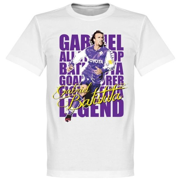 เสื้อบอลแมนยู เสื้อบอล เสื้อยืดฟุตบอลแขนสั้น Fiorentina Batistuta Batistuta Vintage Commemorative Ed