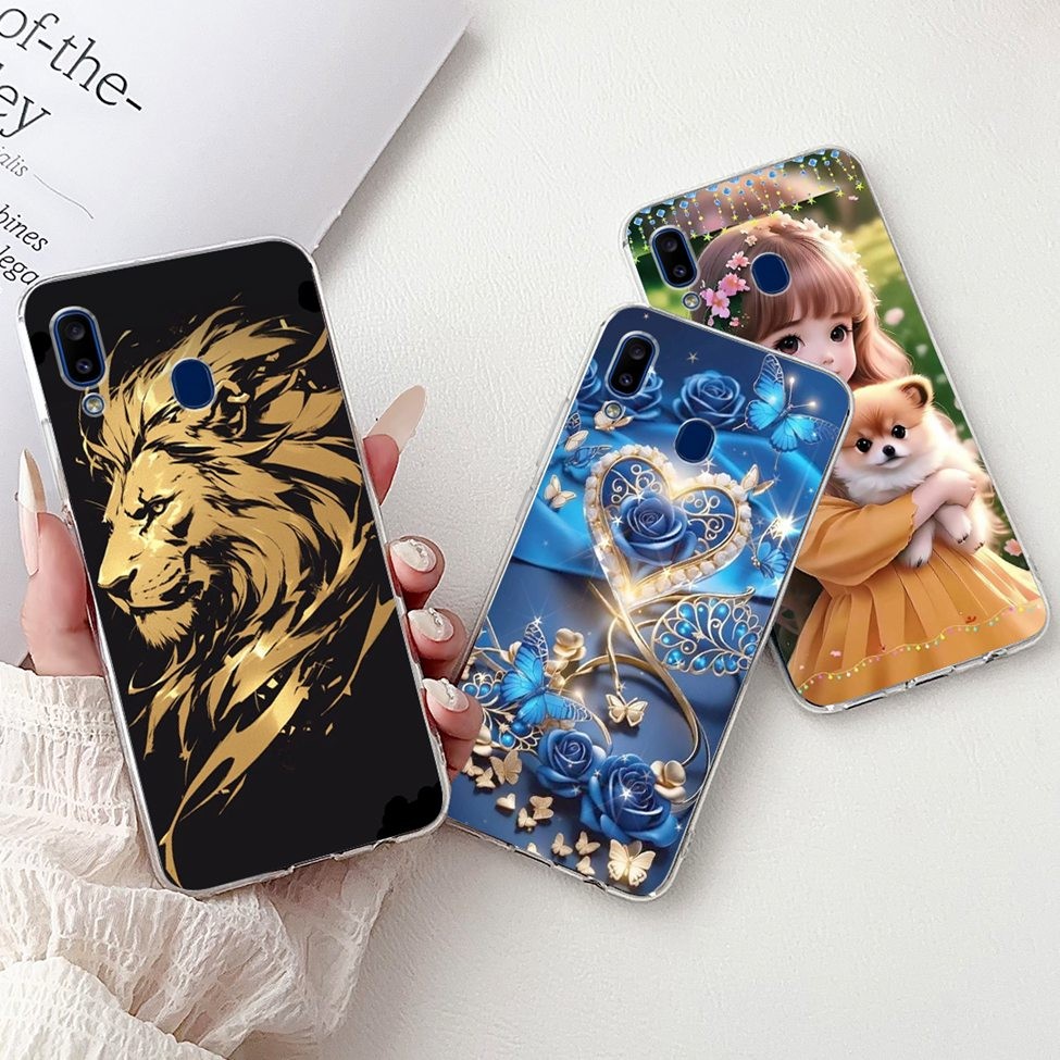 สําหรับ Samsung A30 SM-A305F ปกหลังสําหรับ Samsung Galaxy A30 กรณีแฟชั่นผีเสื้อดอกไม้น่ารักการ์ตูนแมว Cool ตลกเคสโทรศัพท์ ราคา ถูกที่สุด ดีลบีเคเค แกลเลอรีภาพที่ 7