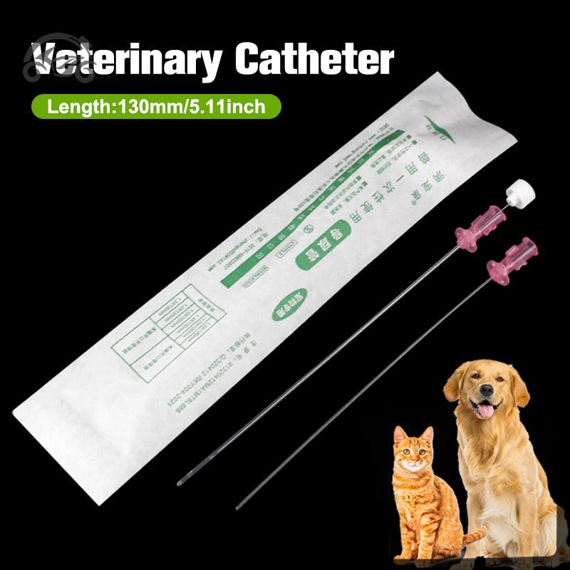 [8c11] แมวมีรูปลาย Stylet 3Fr 4Fr สายสวนปัสสาวะแบบ Veterinary สําหรับแมว [8C]