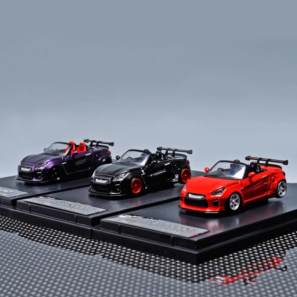 ⭐24ชม.⭐SH 1:64 Nissan GTR LB Copen R35 Convertible Alloy รถเหล็กโมเดล