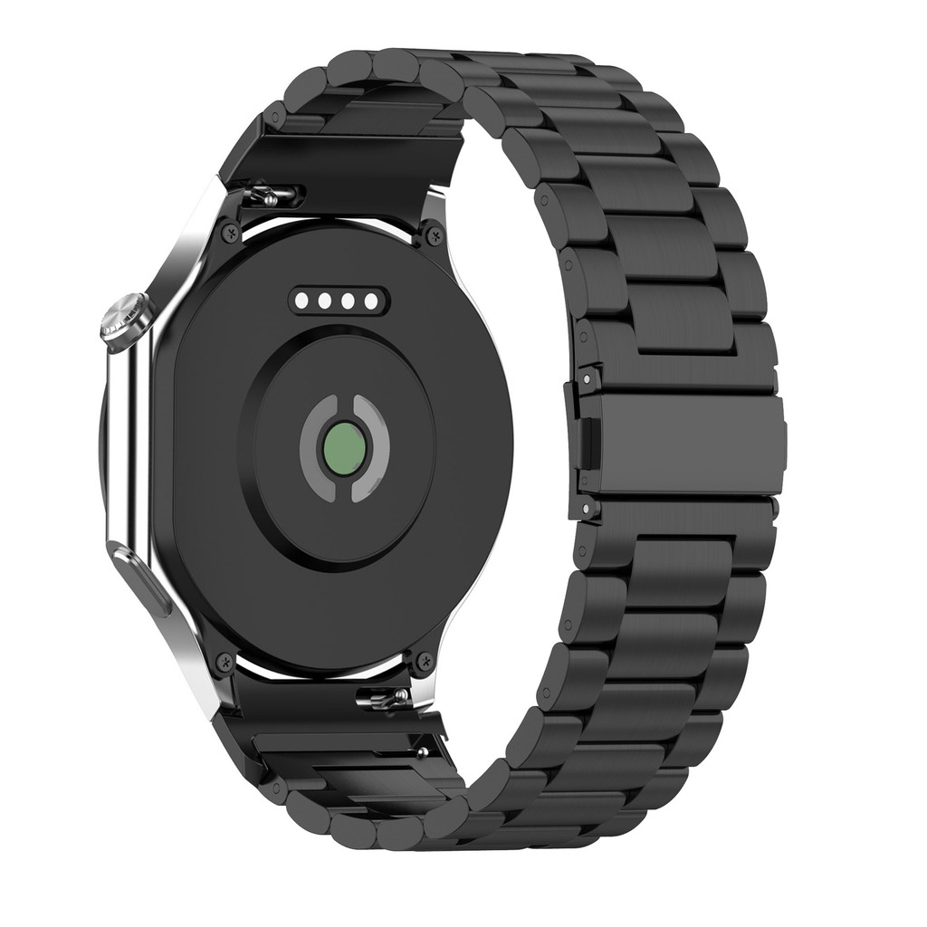 เหมาะสําหรับ OPPO Watch X2 สายเหล็กสามลูกปัด Oneplus Watch 2R 3 สายนาฬิกาโลหะสแตนเลส