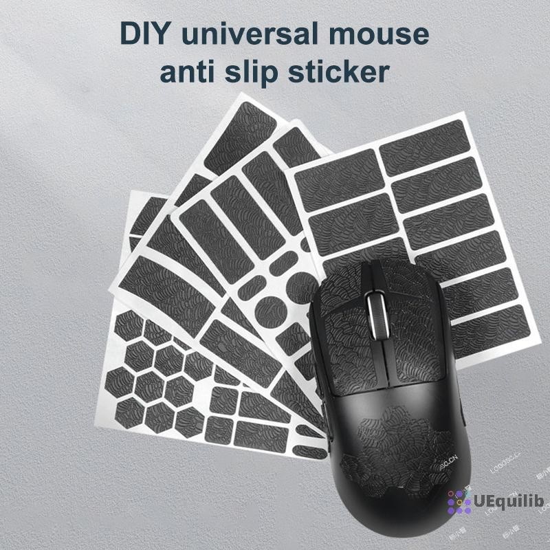 Uequilib DIY เมาส์สติกเกอร์ลื่น Universal กันเหงื่อ Anti SLIP สติกเกอร์เมาส์สําหรับ GPW 4 3 X-Raypad เมาส์ Grip เทปใหม่