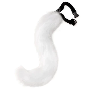 ขนปุย Fox Tail Cat Paws ถุงมือและหู Headwear Face Mask คอสเพลย์เครื่องแต่งกาย Wolf Therian หน้ากากชุด Halloween Party Accessorie
