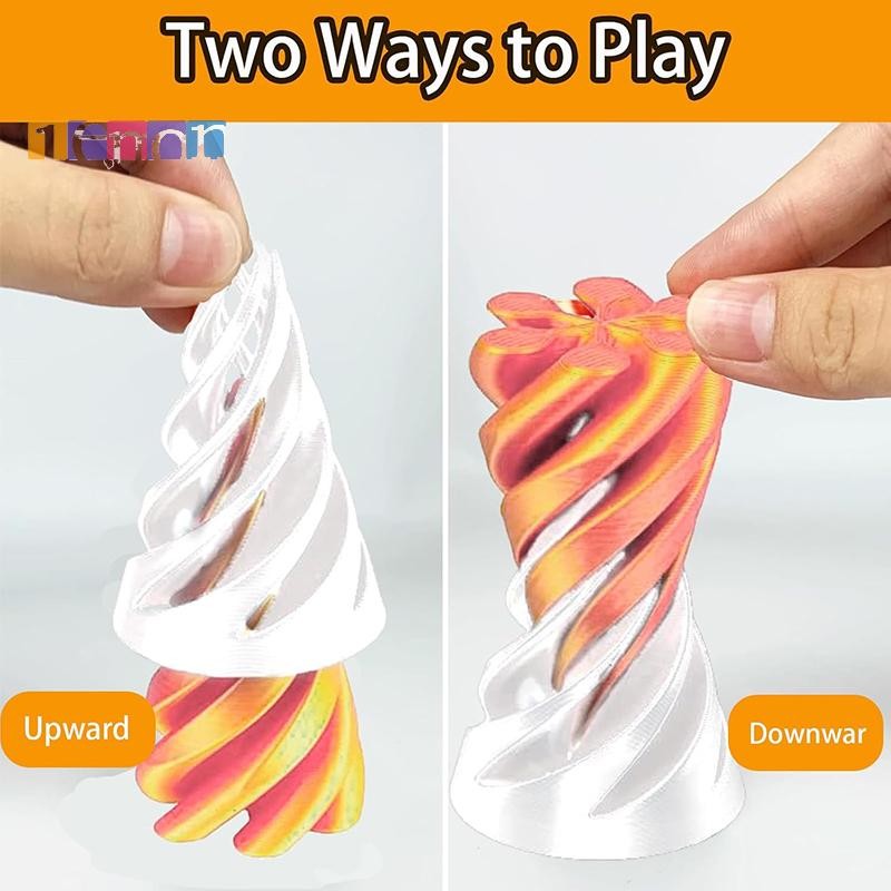 [Lemon] 3D พิมพ์กรวยเกลียวเป็นไปไม่ได้พีระมิดผ่านประติมากรรมภาพลวงตาด้ายสําหรับเด็กและผู้ใหญ่ใหม่ - รูปที่ 6