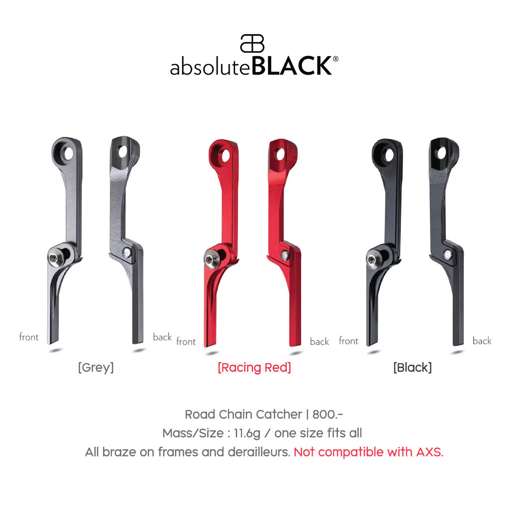 absoluteBLACK กันโซ่ตกสำหรับใบ 2X Road Chin Catcher