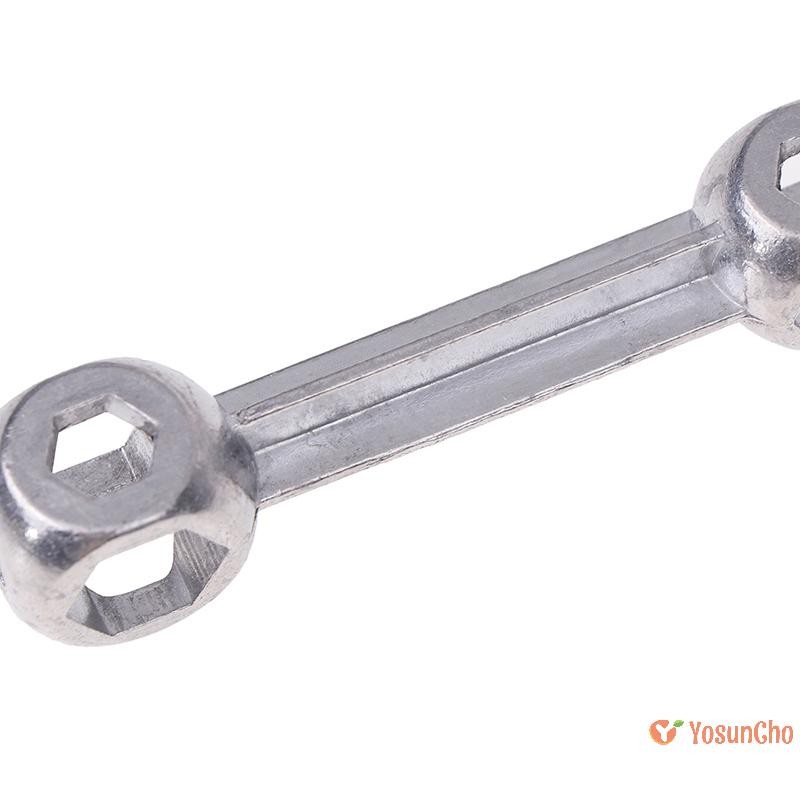 โยซันโช] 6-15มิลลิเมตรกระดูกรูปร่างหกเหลี่ยมประแจอเนกประสงค์10หลุมขี่จักรยานทนทานประแจจักรยานจักรยานซ่อมเครื่องมืออุปกรณ์เสริมใหม่