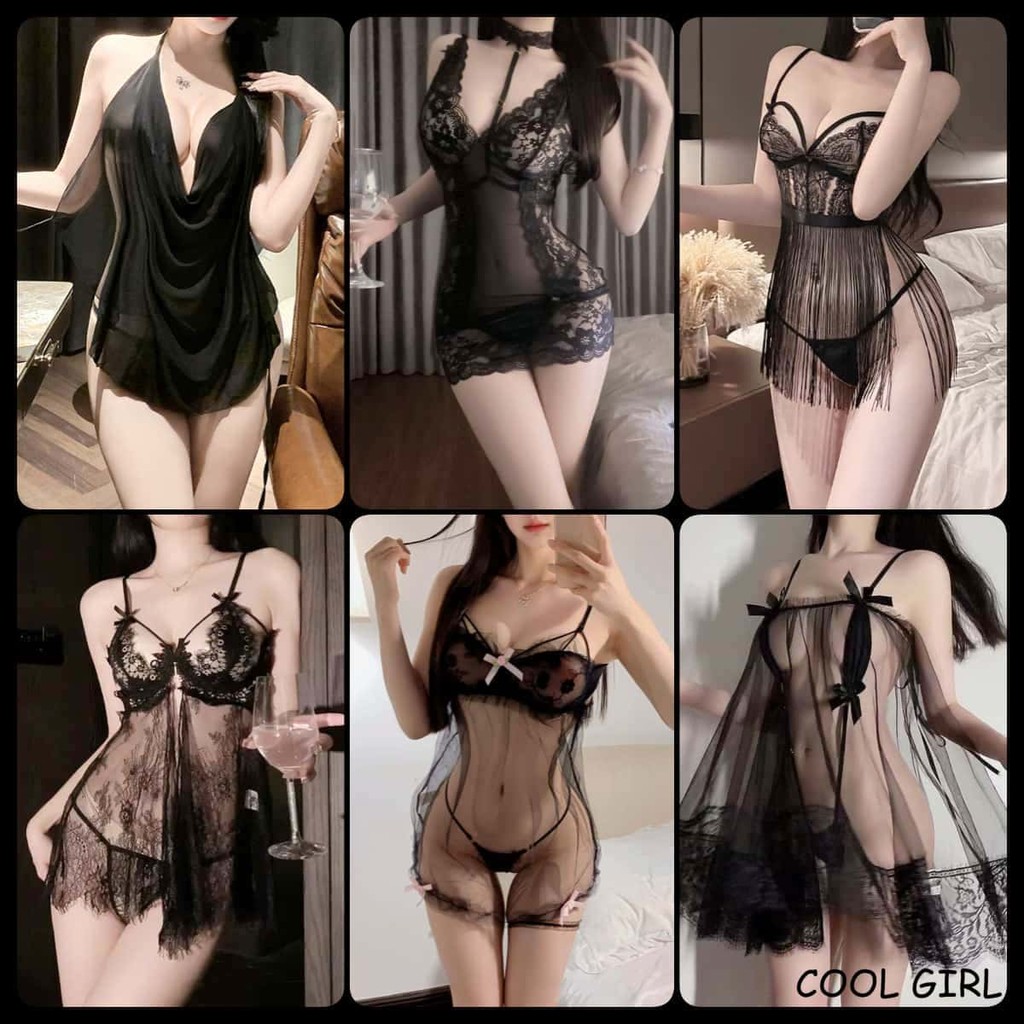 🖤girl🖤ชุดลูกไม้ ชุดนอนซีทรู คอวี ดีไซน์ผ่า เซ็กซี่ซีทรู หลากหลายสไตล์ ราคาถูก น่าดึงดูด ส่งไวจากไทย