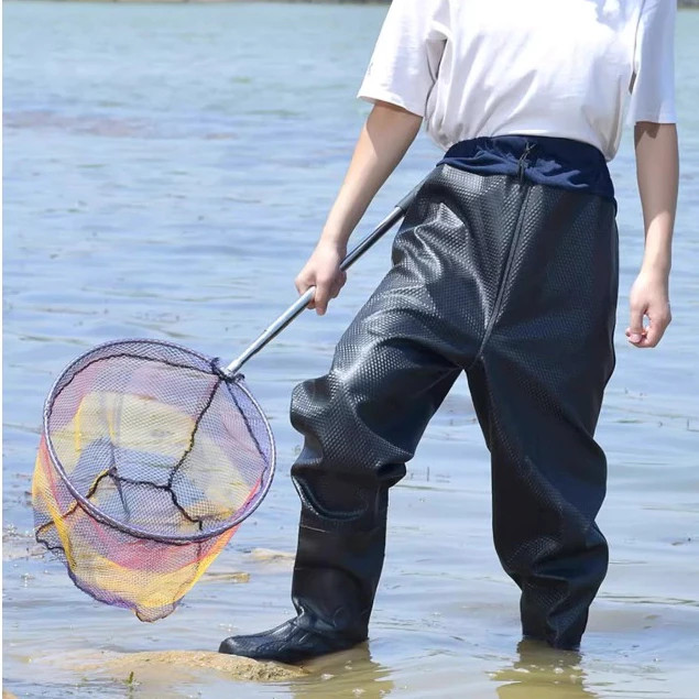 รองเท้าบูทกันน้ำ กางเกงกันน้ำ PVC ไซส์ 38-47 ยาว 124 ซม. ใช้งานในสวนและไร่ - รูปที่ 5