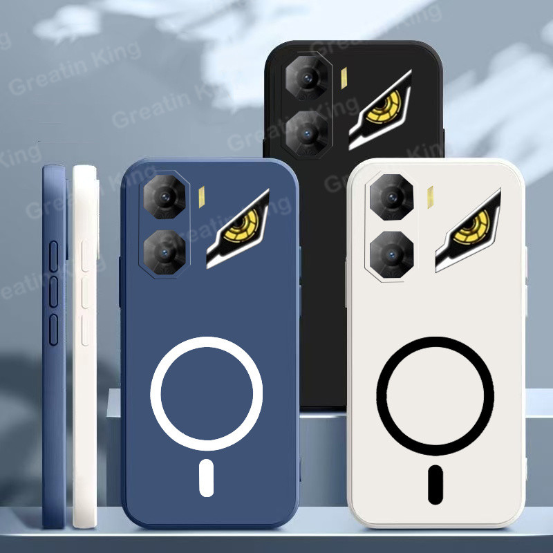 สําหรับ Nubia Neo 3 5G Z2464N/Neo 3 GT 5G Z2465N เคสโทรศัพท์แม่เหล็กวงกลมไร้สายชาร์จสติกเกอร์ Soft TPU กรณีแฟชั่น