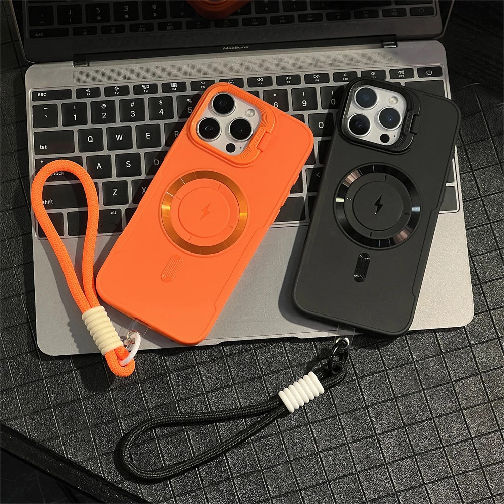 ไร้สายชาร์จกันกระแทกวางป้องกันปกหลัง for iPhone 17 Air 16