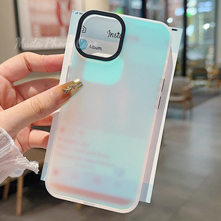 กรณีโทรศัพท์สำหรับไอโฟน11 13 เคสมือถือยิงเรเดียมสีสันสดใสcase for iPhone 16Plus 15Pro 14 12Pro Max X XR XS Max 78 SE2020