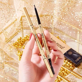 🔥HOT🔥 ดินสอเขียนคิ้ว กันน้ำ ดินสอเขียนคิ้วแบบหมุน 2 in 1 มีแปรงปัดคิ้วในตัว มี 4 สี [ผู้ขายชาวไทย พร้อมสต็อก]