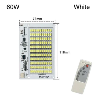 REGOR แผงแหล่งกําเนิดแสง 1 ชิ้น, ความสว่างสูง SMD5730 บอร์ดไฟ LED, 25/40/60/100/250W พร้อมรีโมทคอนโทรลแสงสีขาวรีโมทคอนโทรล Floodlight