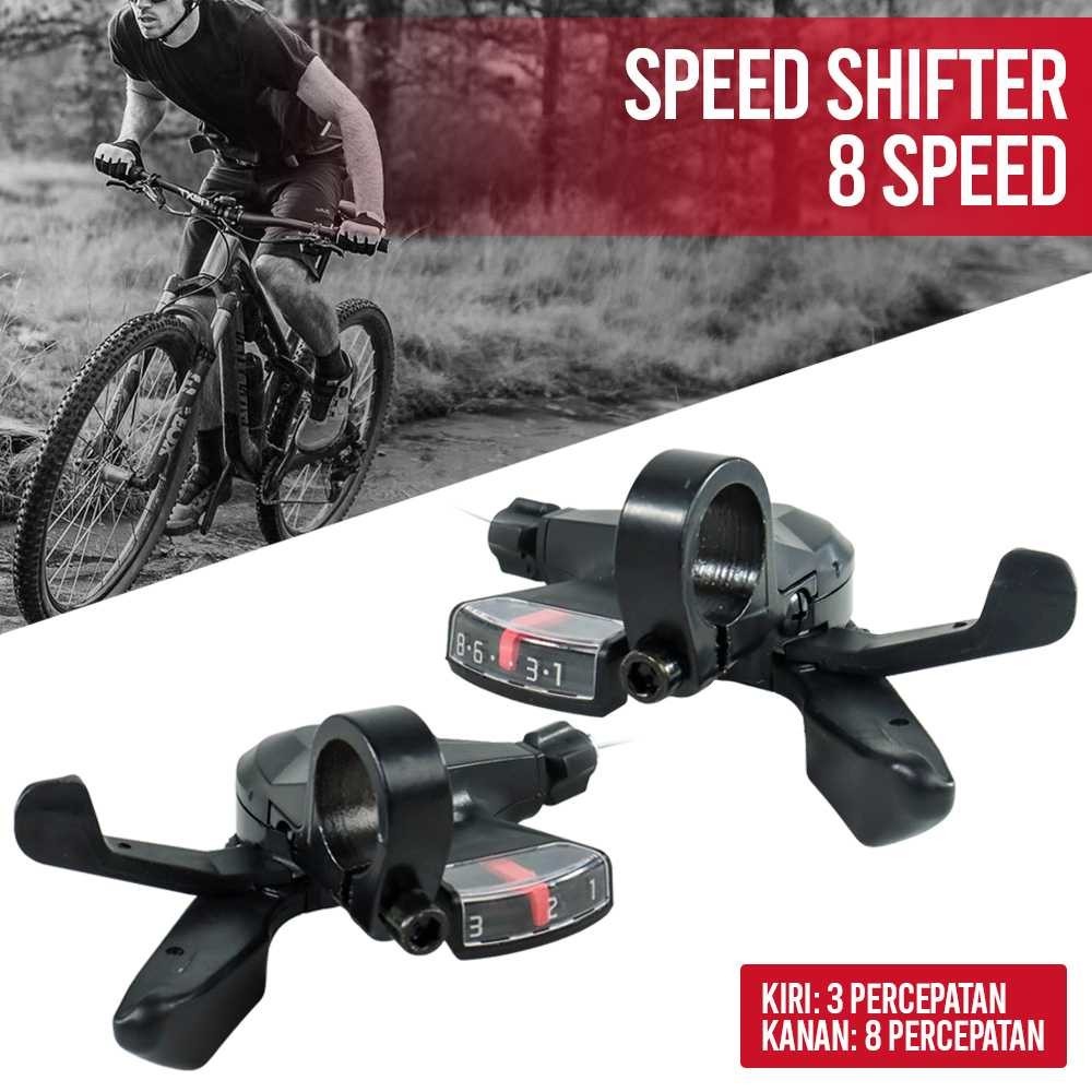 TaffiSPORT Advent Speed Shifter Trigger Bicycle 8 Speed 2 PCS - SL-M310