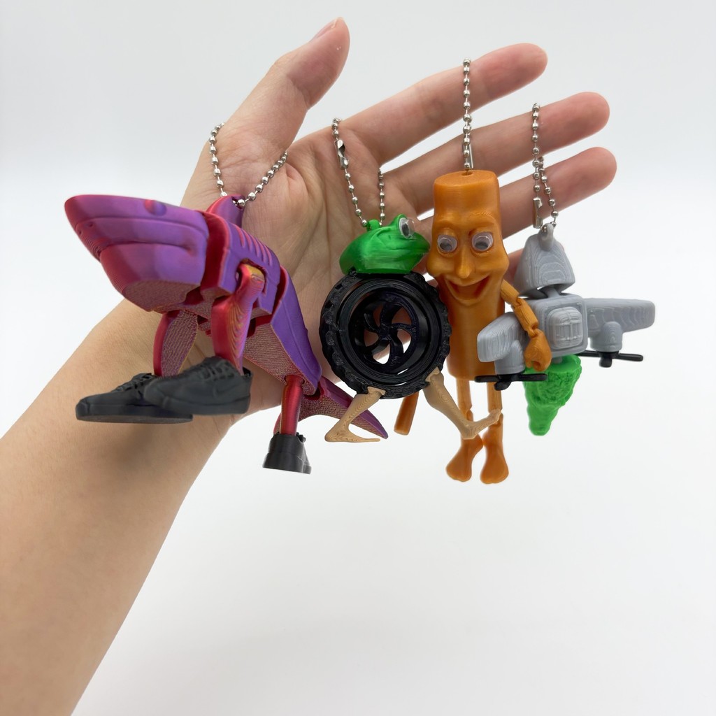 ในสต็อก Tung Tung Tung Sahur ของเล่น Action Figurines พวงกุญแจเครื่องประดับของเล่น