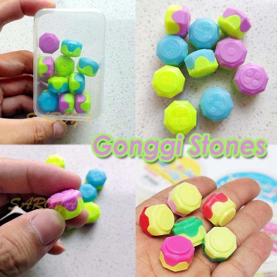 10 ชิ้น/กล่อง Gonggi Stones | เกมปลาหมึกฤดูกาล 2 Gonggi Konggi เกมหินแจ็คเกาหลี qiazhilth