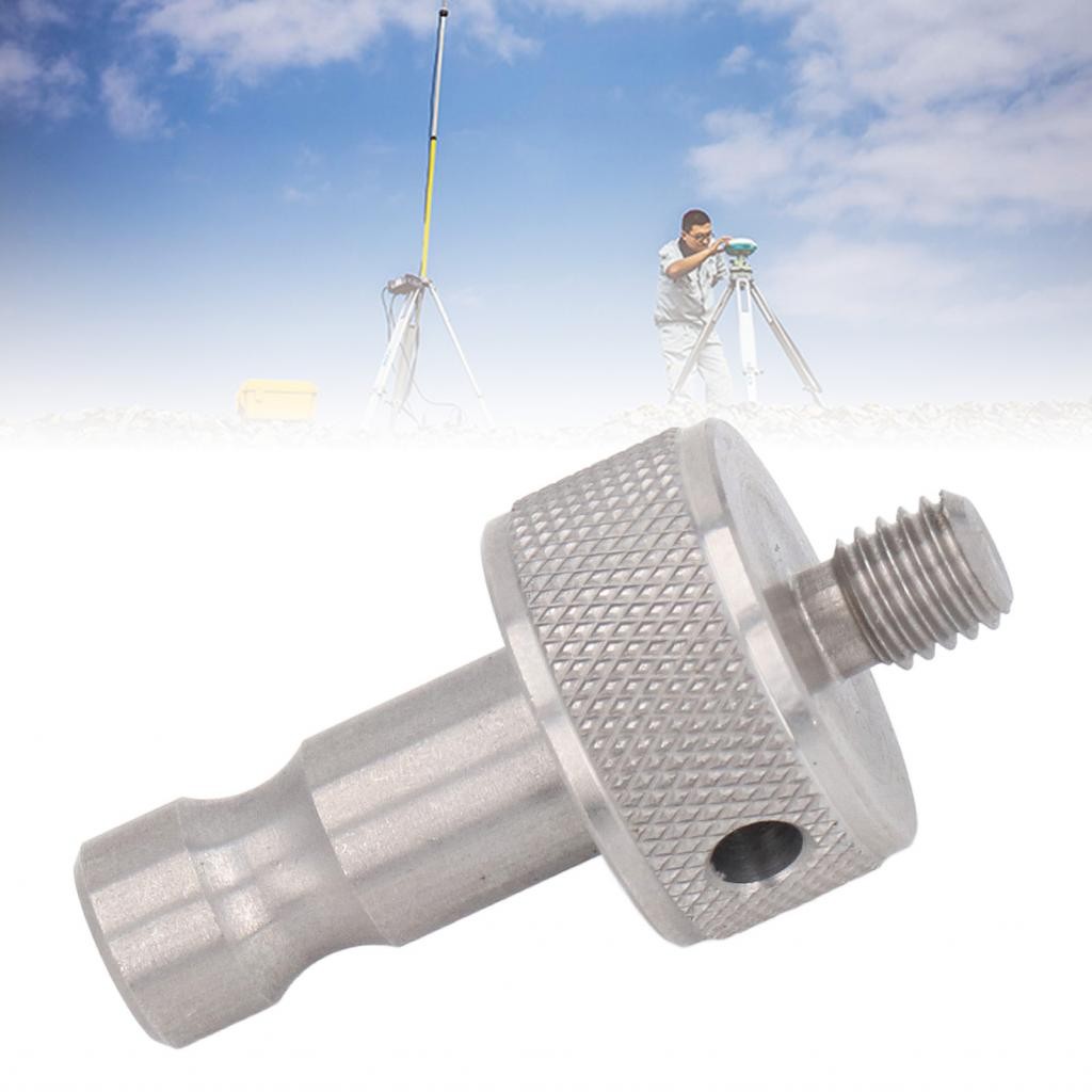 Prism Adapter Knurling M8 Thread Survey Pole สำหรับ RTK GPS Total Station