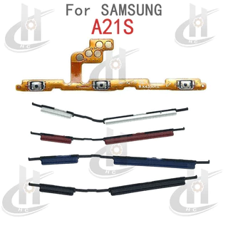 สําหรับ Samsung Galaxy A21S A217F SM-A217F ปริมาณด้านข้างปุ่ม Flex Cable Keys ปุ่มปิดระดับเสียงขึ้นลงปุ่มด้านข้างเปลี่ยนส่วน