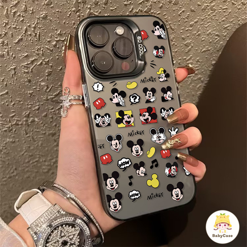 การ์ตูนตลกน่ารักแฟชั่นมิกกี้เมาส์นุ่ม เคสiPhone 15 13 11 16 14 12 Pro Max 16Plus XR 7 8 16 15 14 Plus X XS Max SE 2020