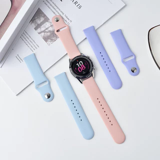 22 มม. 20 มม สายซิลิโคน for Samsung Galaxy Watch FE 7 6 5 4 40 44 มม ยางรัด for Huawei/Xiaomi/Amazfit bip 6/Garmin