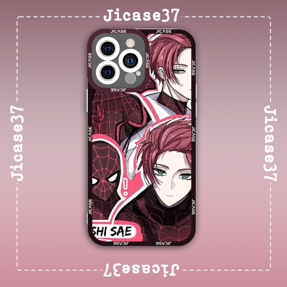 เคส iPhone Square Edge Samsung Xiaomi Oppo Anime Bluelock ธีมตัวละครฟุตบอล