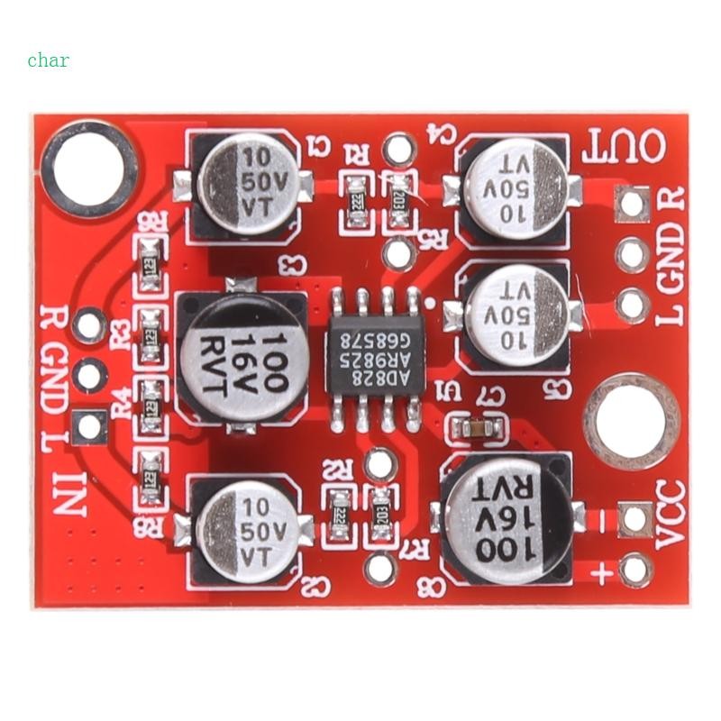 Char สําหรับ DC 5V-15V 12V AD828 สเตอริโอ Preamp Power Amplifier Board Preamplifier โมดูล