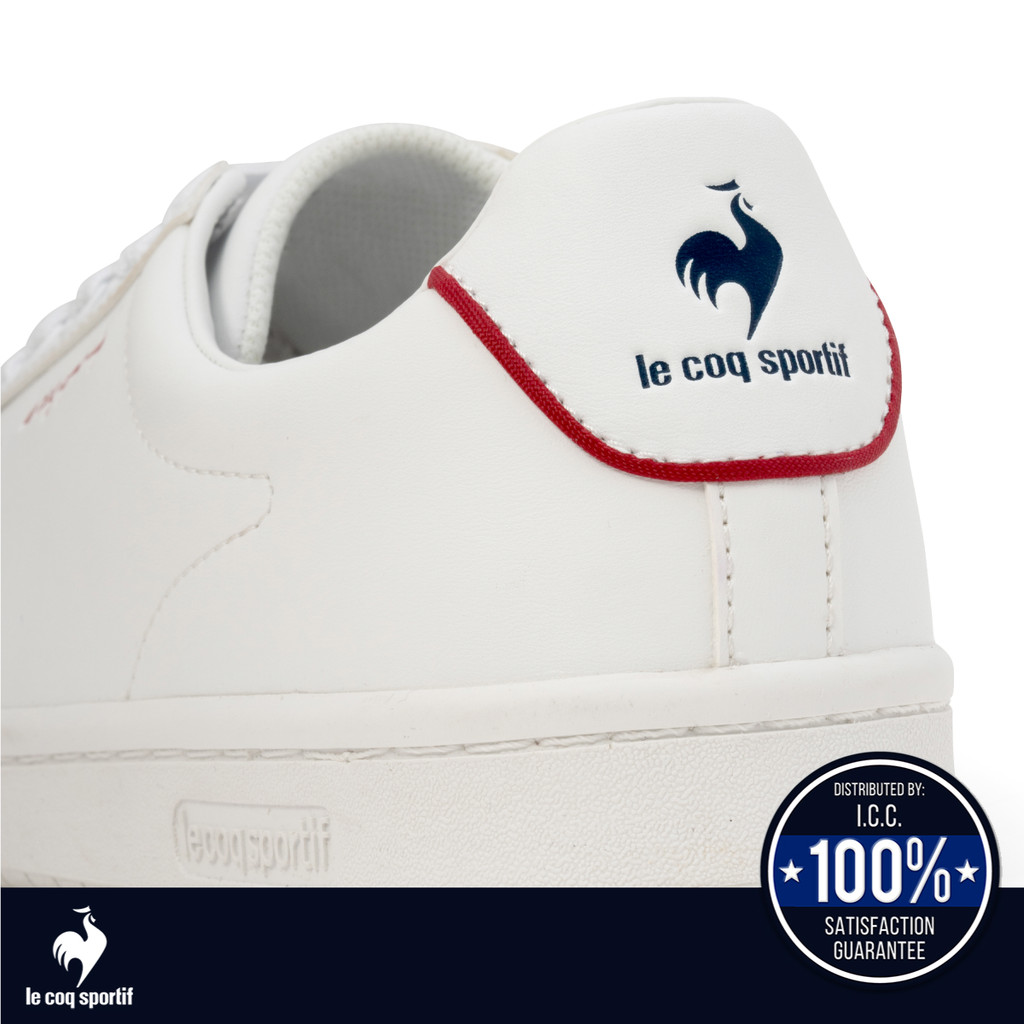 le coq sportif รองเท้าชาย-หญิง รุ่น LA ROLAND SL สีขาว-แดง (รองเท้าผ้าใบ, รองเท้าแฟชั่น, Unisex)