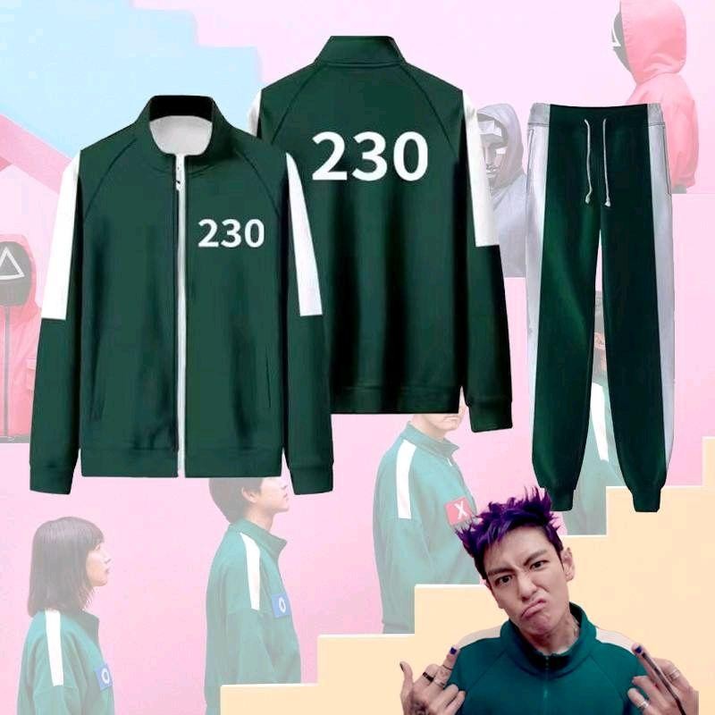 พร้อมส่ง ชุดวอร์มSQUID GAMEเด็ก  ชุดผู้เล่นสควิดเกมเด็ก  ซีซั่น3