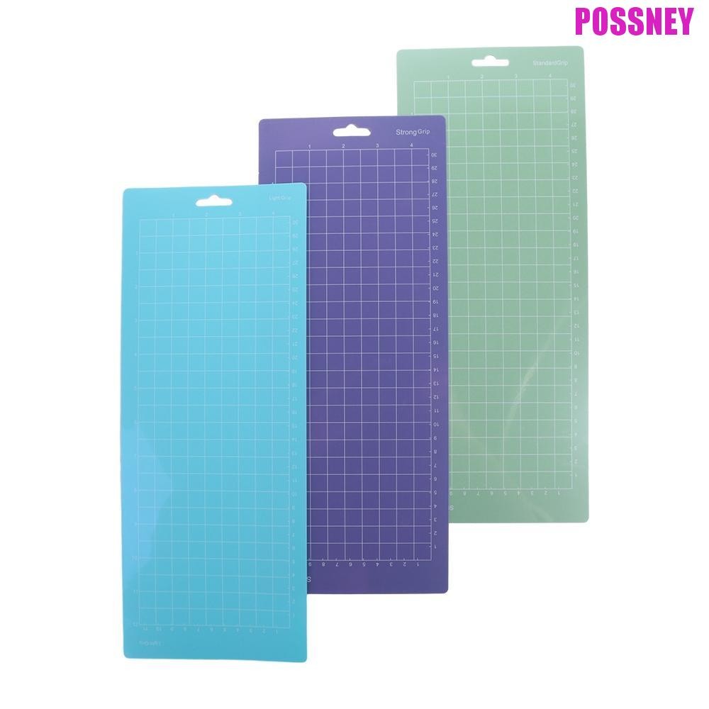 Possney แกะสลัก|แผ่นฐาน, แผ่นรองตัด PVC 4.5 X12 นิ้ว, แผ่นฐานเครื่องมือฝีมือกาวกันลื่นอเนกประสงค์สําหรับ Cricut Joy|เครื่องแกะสลัก
