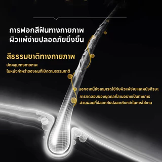 COD หวีย้อมผมปกปิดผมหงอกMLSMILE แป้งปิดเหม่ง ผงปิดผมขาวผมหงอก