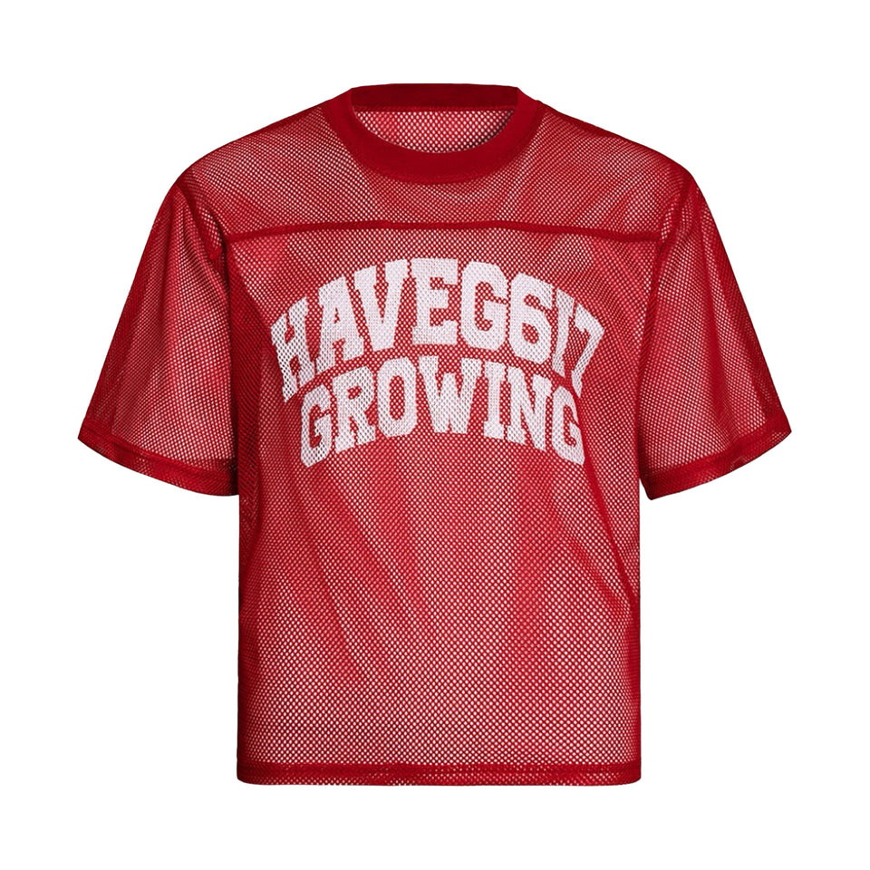 G617 เสื้อตาข่ายโลโก้ Growing Curve