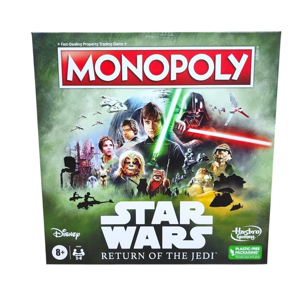 Monopoly Star Wars Return of The Jedi Board Game อายุ 8+ 2-6 ผู้เล่น *NEW1* F8088