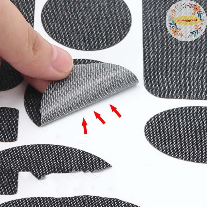 Pufanggreat Self กาวสีดํา/สีฟ้า Patch สําหรับลงเสื้อแจ็คเก็ตกางเกงผ้าซ่อมล้างทําความสะอาดได้ Patch TH ราคา ถูกที่สุด ดีลบีเคเค แกลเลอรีภาพที่ 3