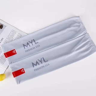 ปลอกแขนกันแดด MYL ผ้าลื่น ผ้าเย็น สวมใสสบาย ไม่อึดอัด มี 4 สี ให้เลือก สินค้าพร้อมส่ง ร้านคนไทย