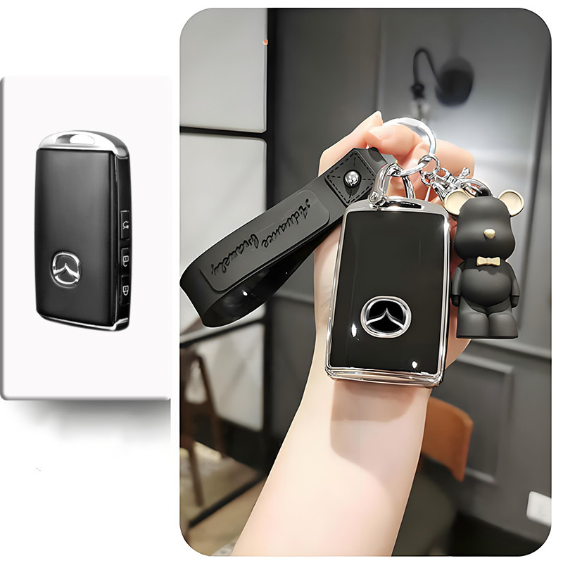 Mazda 3 ฝาครอบกุญแจ Mazda กุญแจรถสําหรับ Mazda CX30/CX-3/CX-5/CX-7/CX-8/CX-9/Mazda 3/Skyactiv เคสกุญแจรีโมท - รูปที่ 2