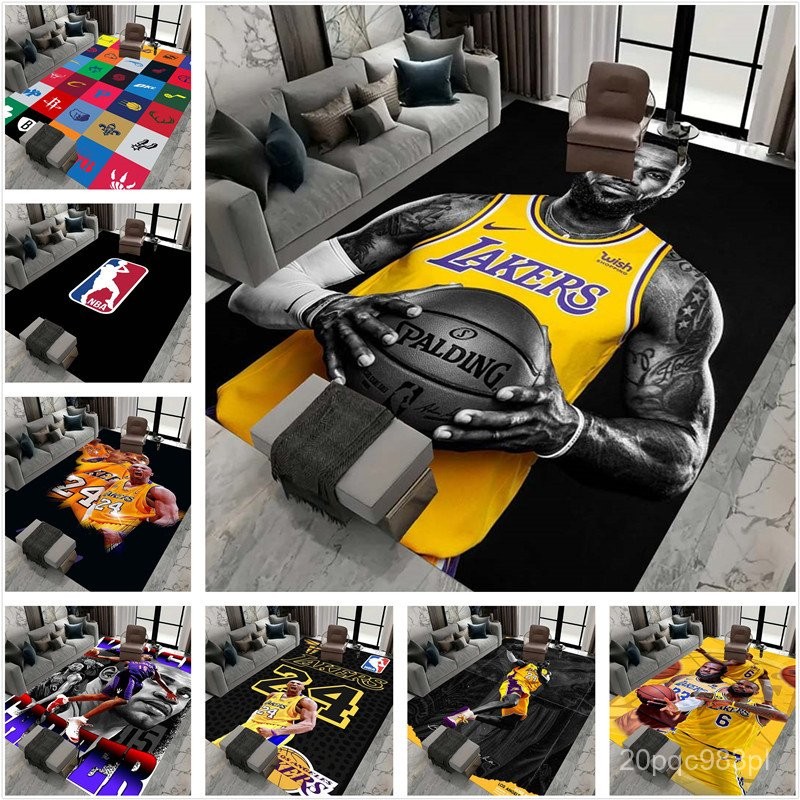New NBA basketball player 3D printed carpet, living room area sofa, coffee table mat, boys' bedroom 