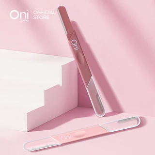 Oni Double-ended Eyebrow Razor 2pcs ที่กันคิ้วสีชมพูโอนิ 2 หัว ใบมีดคม ไม่บาดผิว จัดทรงง่าย.