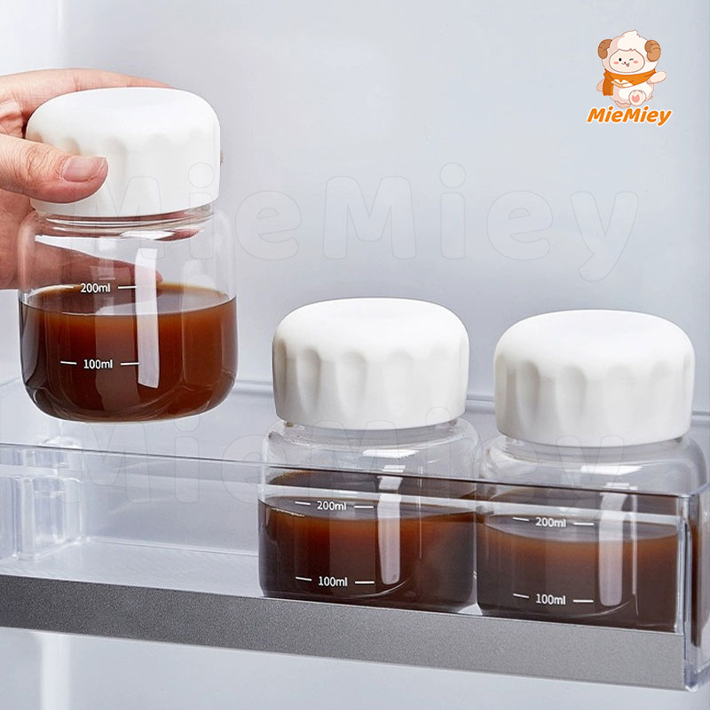 300ml ขวดน้ําขนาดเล็กแบบพกพา น่ารักมินิมอล ใส่นม ใส่กาแฟ แก้วน้ำ DIYแก้วน้ำชานม - รูปที่ 7