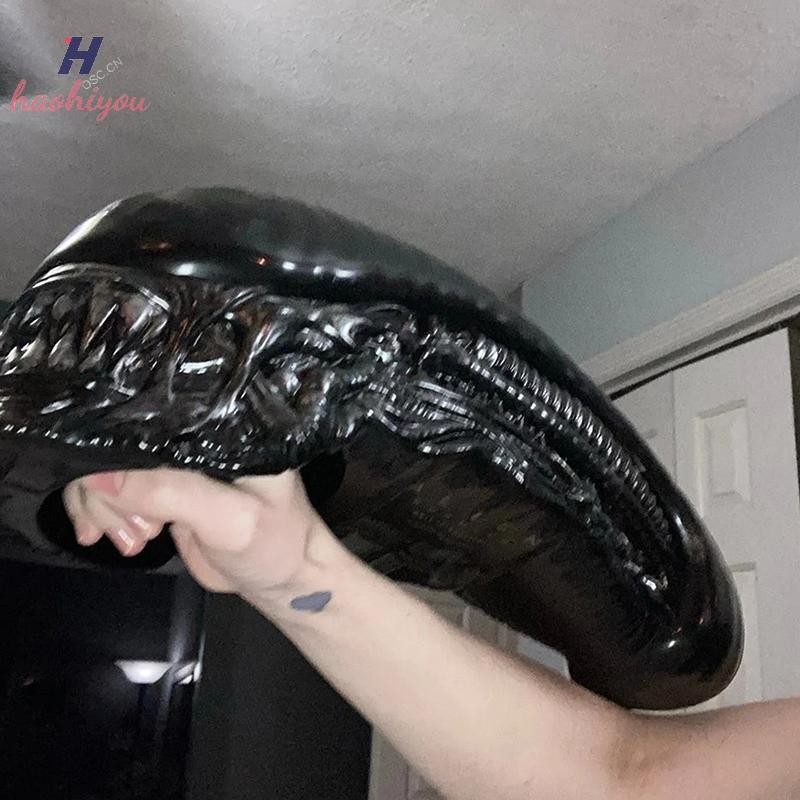 <haohiyou> Creative Horror Alien Romulus Popcorn Bucket เดสก์ท็อปตกแต่งเครื่องประดับ Alien Romulus Popcorn Bucket ของขวัญฮาโลวีน - รูปที่ 2