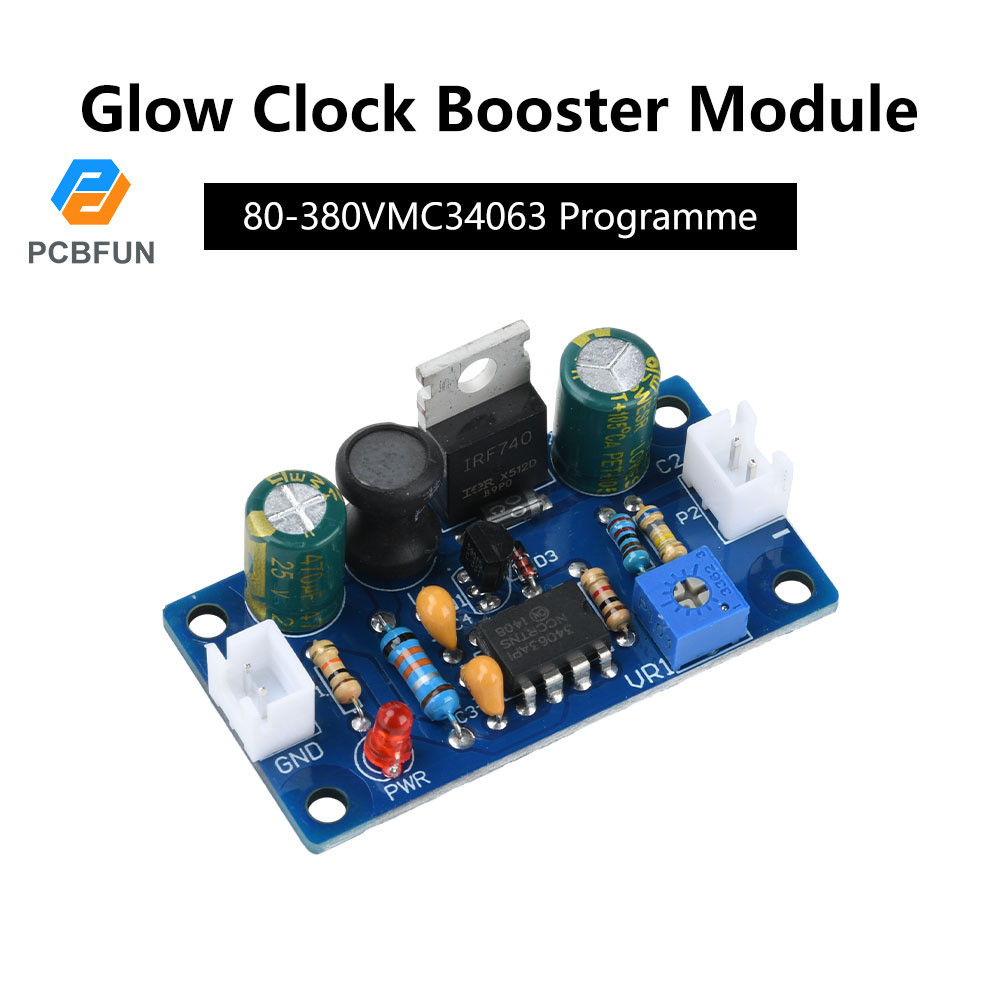 Pcbfun DC-DC 9-12V ถึง 150-280V แรงดันไฟฟ้าเอาต์พุตปรับ Boost โมดูล 6E1 6E2 6E5 หลอดเรืองแสง Boost โ