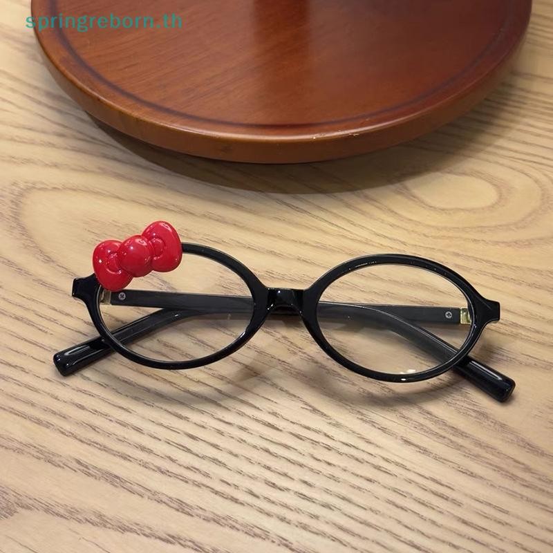 # แฟชั่น ไทย # ใหม่พิมพ์แว่นตาโบว์ อิน สีดํากรอบเสือดาวกระจกแบนอะนิเมะน่ารักความงามนักเรียนอุปกรณ์เสริมของขวัญ . - รูปที่ 6