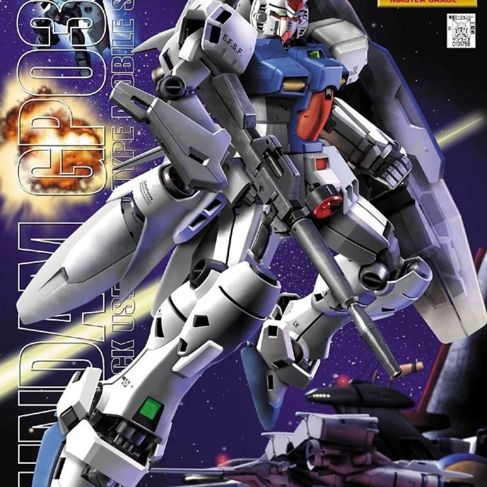 [สต๊อกพร้อม จัดส่งฟรี] Bandai Assembly Model MG Gundam GP03S RX-78 Gundam Trial No. 3 ยูนิต GP02 GP0