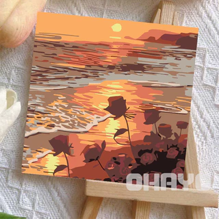 [มีเฟรม] 20*20 /30*30 ซม ระบายสีตามตัวเลข ภาพวาดตกแต่งอะคริลิก ของขวัญที่ดีที่สุดสำหรับเด็ก ของขวัญ DIY