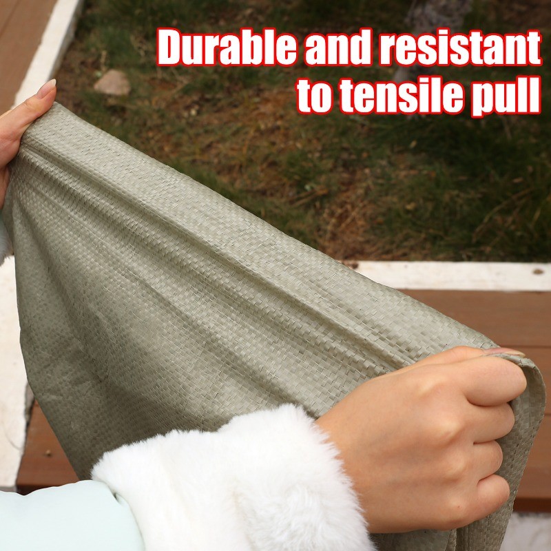 5/10ชิ้น กระสอบทรายเปล่าสําหรับงานหนักสําหรับน้ําท่วม/ถุงพลาสติกย้ายถุงบรรจุ/ถุงหนังงู - รูปที่ 5