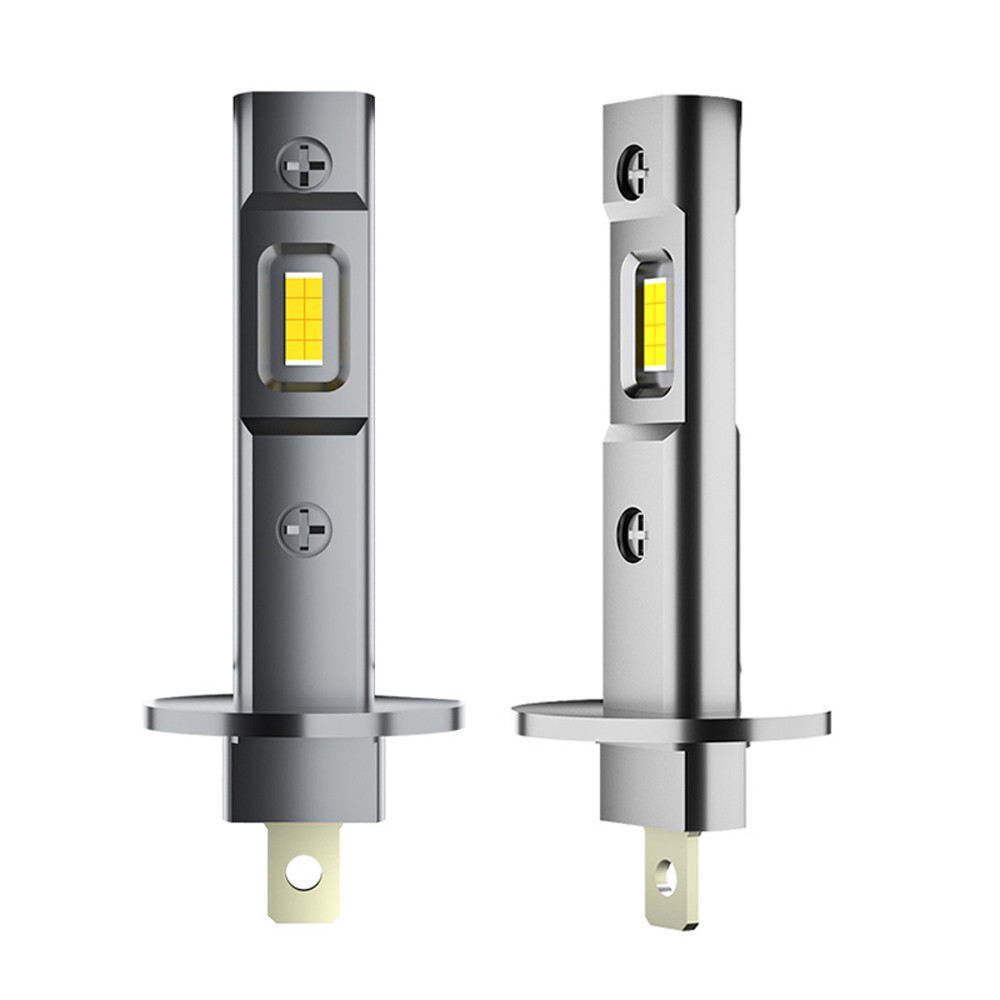 2 ชิ้น 20000LM H1 LED ไฟหน้าหลอดไฟ H1 LED Canbus H3 LED หมอก Fanless ไร้สาย Mini ขนาดโคมไฟอัตโนมัติ 12 โวลต์ 6000 พันสีขาว