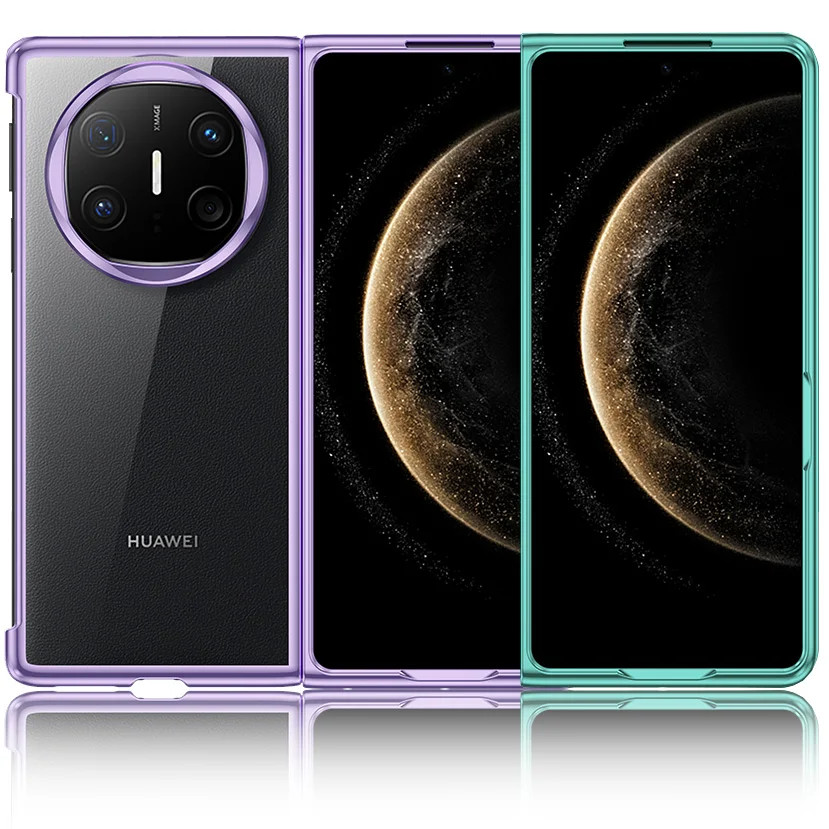 Slim โปร่งใส electroplated สําหรับ HUAWEI Mate X6 HUAWEI Mate X6 Mate X5 X3 โทรศัพท์นุ่มบางเฉียบ