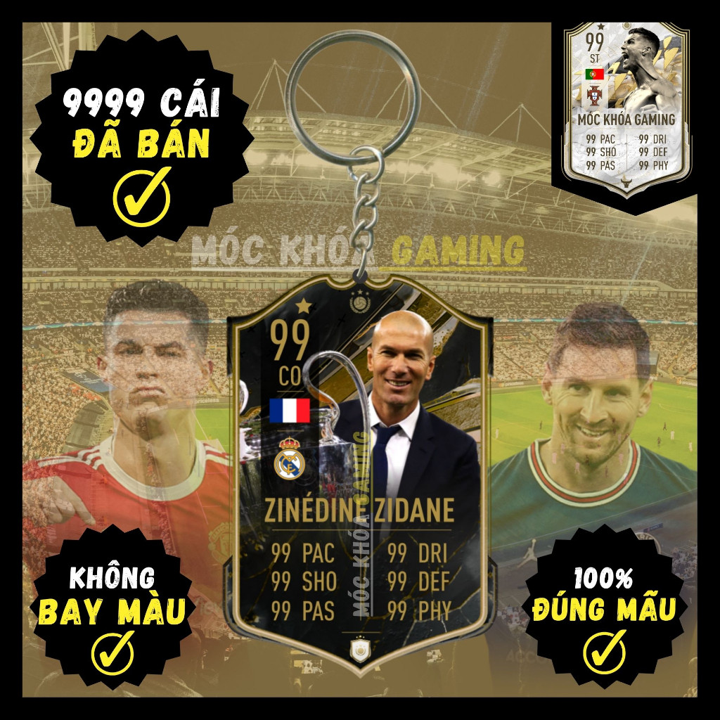 พวงกุญแจ Z. Zidane Coach 23