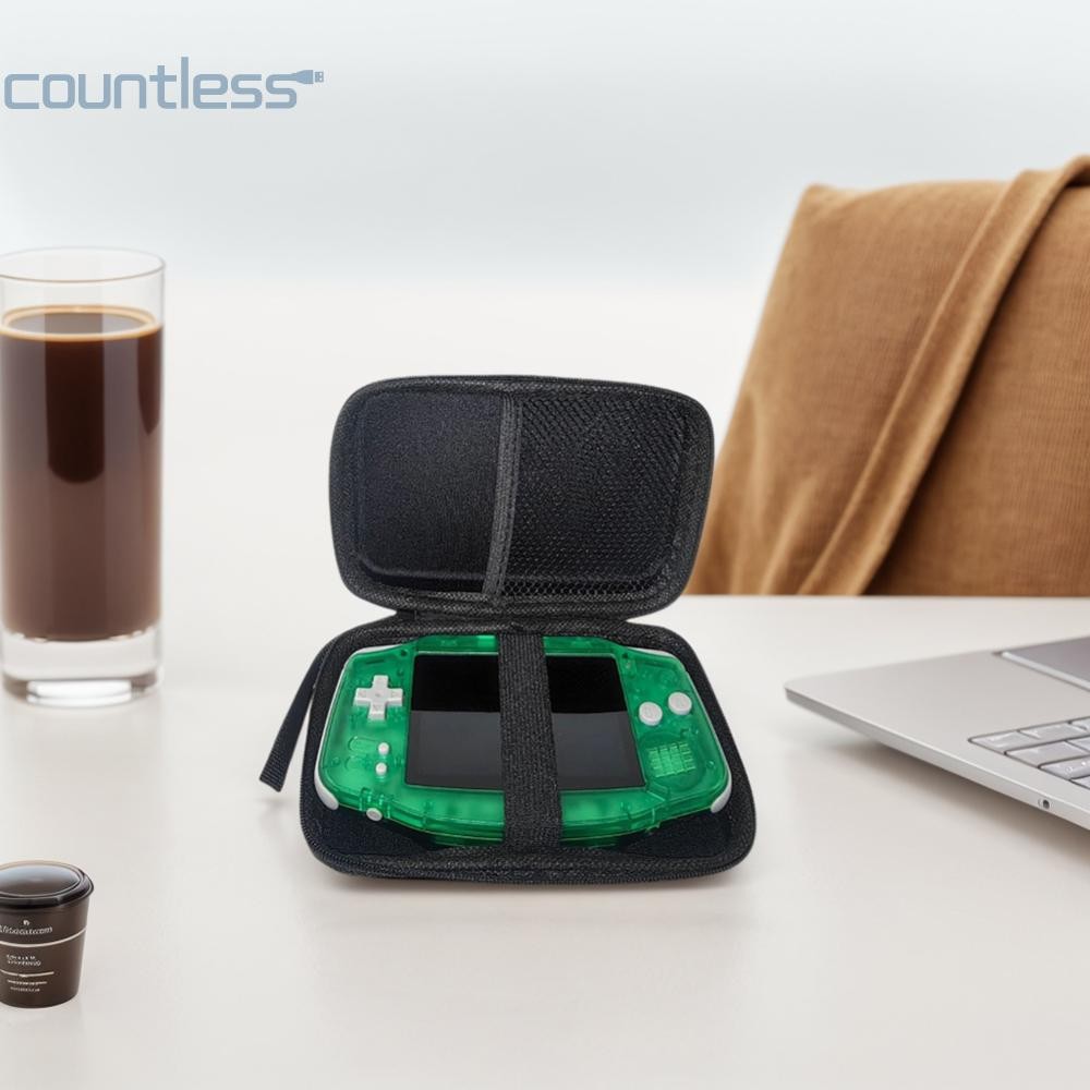 กระเป๋าถือคอนโซลเกมมือถือกันกระแทกกระเป๋าพร้อมถุงตาข่ายกระเป๋าเดินทางสําหรับ Anbernic RG34XX/K36/R36